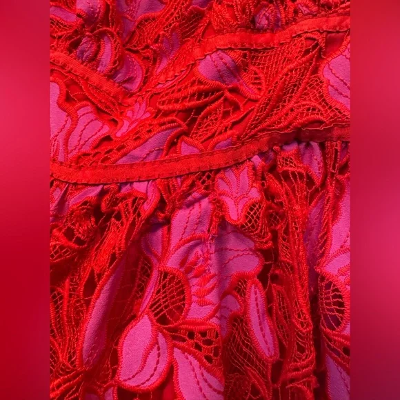 ML Monique Lhuillier Off the Shoulder Dress Size 6 - Picture 9 of 11